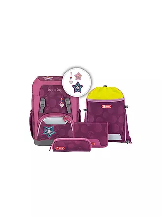 STEP BY STEP | Schulrucksack Set GIANT Dark Cat Chiko | beere