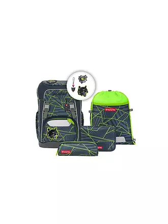 STEP BY STEP | Schultaschen Set 5tlg Giant Glamour Star | schwarz