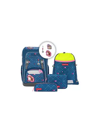 STEP BY STEP | Schultaschen Set 5tlg Giant Glamour Star | dunkelblau