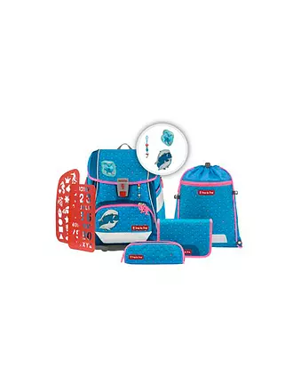 STEP BY STEP | Schultaschen Set 6tlg 2in1 Plus Dolphin Pippa | 