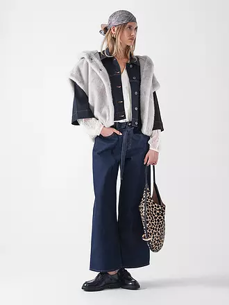 STUDIO AR | Wendejacke in Felloptik MINK | grau