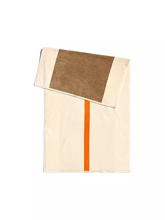 SUITE702 | Duschtuch 70x140cm MARTENS AND MARTENS Royal Blue/Peach | hellbraun