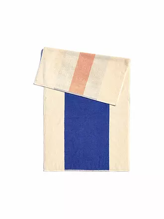 SUITE702 | Duschtuch 70x140cm MARTENS AND MARTENS Royal Blue/Peach | hellbraun