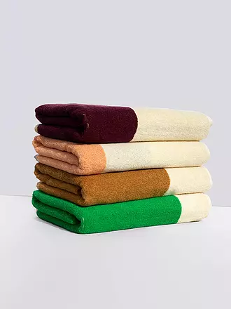 SUITE702 | Duschtuch 70x140cm MARTENS AND MARTENS Royal Blue/Peach | gelb