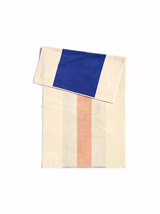 SUITE702 | Duschtuch 70x140cm MARTENS AND MARTENS Royal Blue/Peach | hellbraun