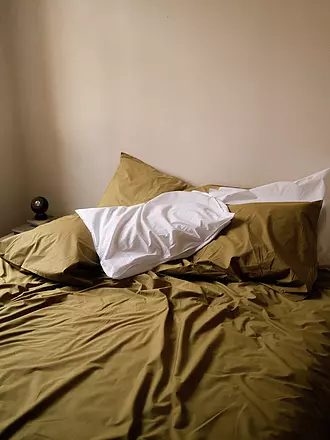 SUITE702 | Perkal Bettwäsche 70x90cm/140x200cm Butter Yellow | braun