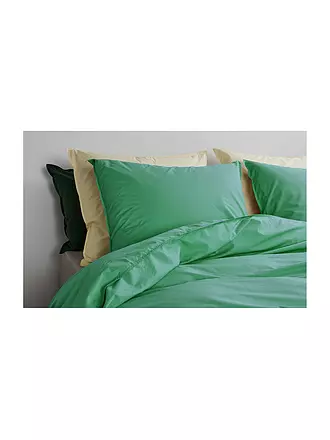 SUITE702 | Perkal Bettwäsche 70x90cm/140x200cm Jade Green | hellgrau