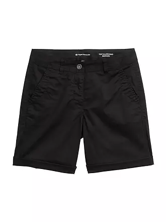TOM TAILOR | Chinoshorts | schwarz