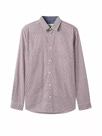 TOM TAILOR | Hemd Regular Fit | dunkelrot