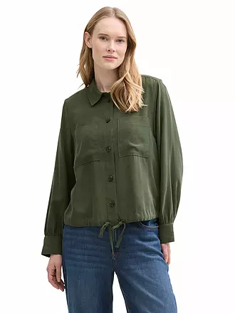 TOM TAILOR | Overshirt | dunkelgrün