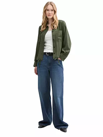 TOM TAILOR | Overshirt | dunkelgrün