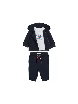 TOMMY HILFIGER | Baby Set 3tlg Sweatjacke, T-Shirt und Hose | 