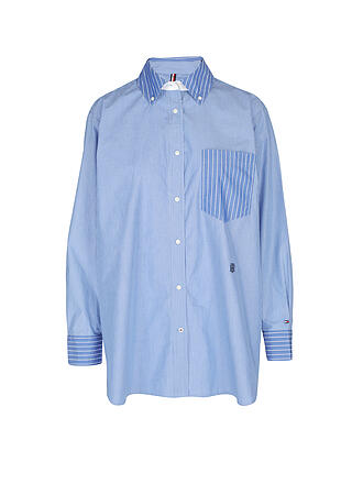 TOMMY HILFIGER | Bluse - Overshirt | blau