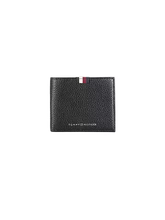TOMMY HILFIGER | Geldbörse TH PREM LEA Mini | schwarz
