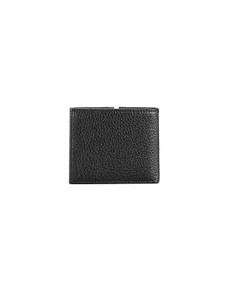 TOMMY HILFIGER | Geldbörse TH PREM LEA Mini | schwarz