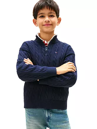 TOMMY HILFIGER | Jungen Pullover | dunkelblau