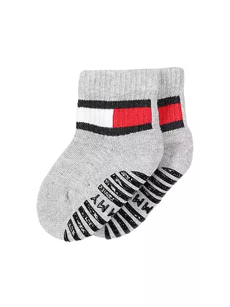 TOMMY HILFIGER | Jungen Socken 2-er Pkg. light grey melange | dunkelblau