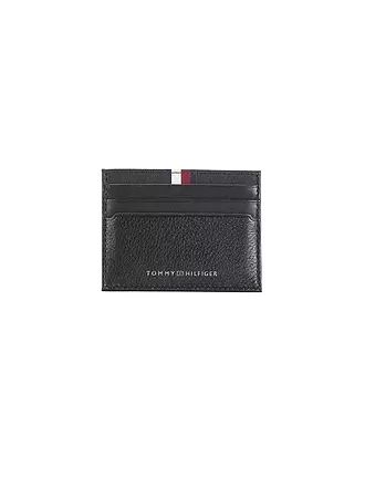 TOMMY HILFIGER | Kartenetui TH PREM LEA | schwarz