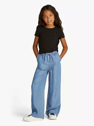 TOMMY HILFIGER | Mädchen Jeans Wide Fit | hellblau