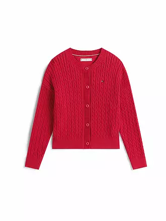 TOMMY HILFIGER | Mädchen Strickjacke | rot