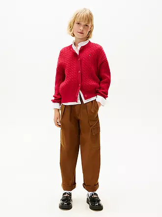 TOMMY HILFIGER | Mädchen Strickjacke | rot