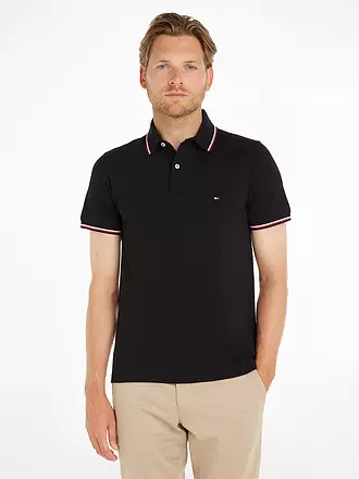 TOMMY HILFIGER | Poloshirt Slim Fit | schwarz