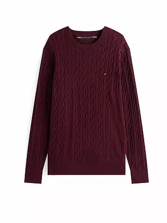 TOMMY HILFIGER | Pullover | dunkelrot
