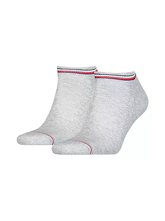 TOMMY HILFIGER | Sneaker Socken 2-er Pkg. white | grau