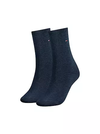 TOMMY HILFIGER | Socken 2er Pkg anthracite melange | blau