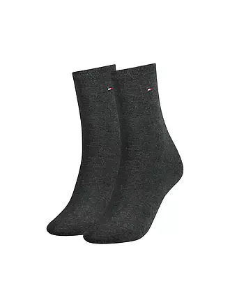 TOMMY HILFIGER | Socken 2er Pkg anthracite melange | schwarz