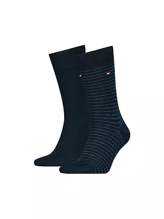 TOMMY HILFIGER | Socken 2er Pkg black/grey | blau