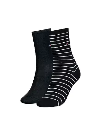 TOMMY HILFIGER | Socken 2er Pkg navy | schwarz