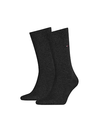 TOMMY HILFIGER | Socken 2er-Pkg. anthracite mela | braun