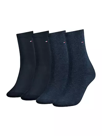 TOMMY HILFIGER | Socken 4er Pkg. Jeans/Blue | schwarz