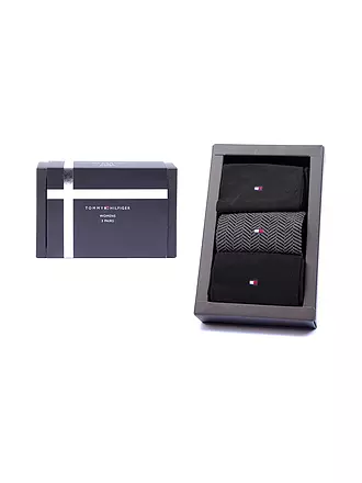 TOMMY HILFIGER | Socken Geschenkbox 3er Pkg black | schwarz