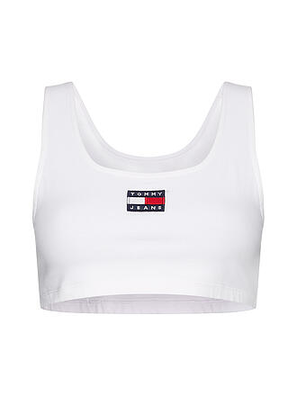 TOMMY JEANS | Cropped Top | weiß