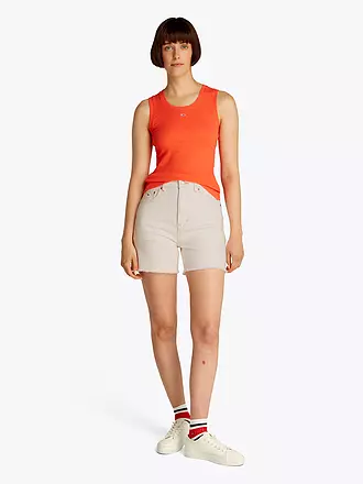 TOMMY JEANS | Jeansshorts Mom Fit | weiss