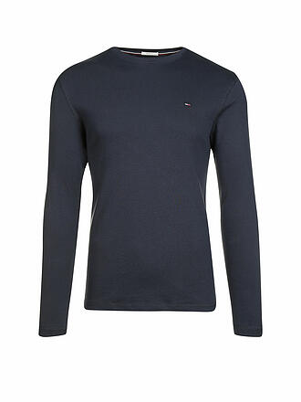 TOMMY JEANS | Langarmshirt  Slim-Fit | blau