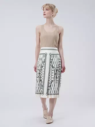 TORY BURCH | Faltenrock | weiss