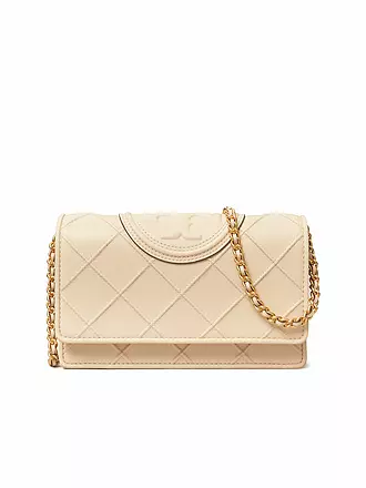 TORY BURCH | Ledertasche - Umhängetasche FLEMING SOFT CHAIN WALLET | schwarz