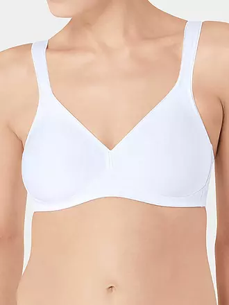 TRIUMPH | BH ohne Bügel  MODERN SOFT+COTTON Schwarz | weiss