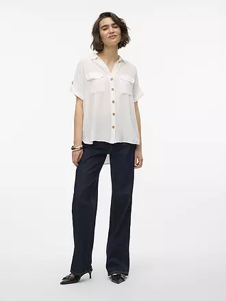 VERO MODA | Bluse  VMBUMPY | weiss