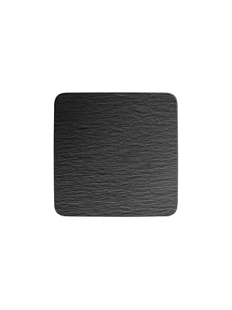 VILLEROY & BOCH | Servierplatte quadratisch Gourmet  Manufacture Rock 32,5x32,5cm | schwarz