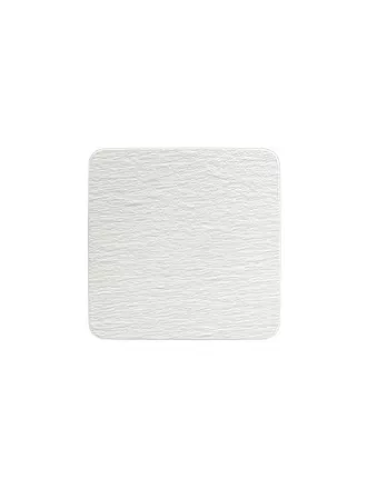 VILLEROY & BOCH | Servierplatte quadratisch Gourmet Manufacture Rock Blanc 32,5x32,5cm | weiss