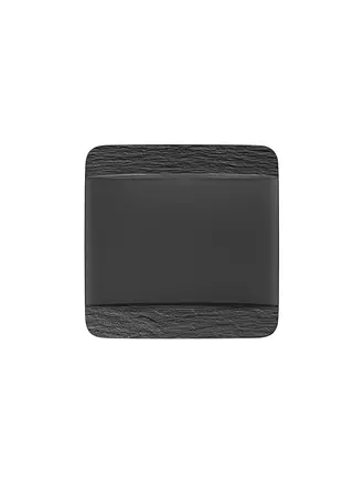 VILLEROY & BOCH | Speiseteller quadratisch  Manufacture Rock 28x28cm | schwarz