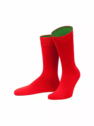 VON JUNGFELD | Socken Feuerland / marine | rot