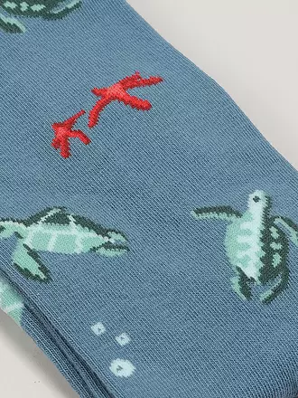 VON JUNGFELD | Socken Sea Life | hellgrün