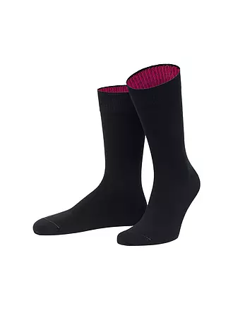 VON JUNGFELD | Socken burgund / cyclam | schwarz