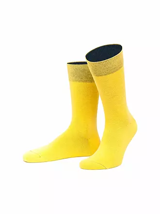 VON JUNGFELD | Socken spiekeroog / gelb | dunkelgrün
