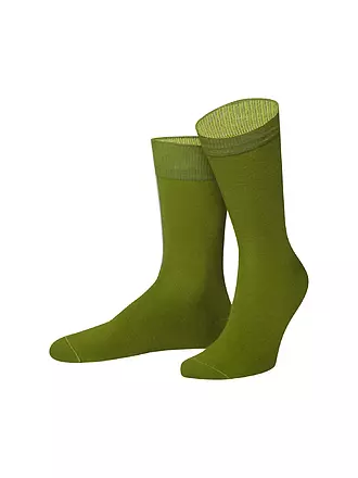 VON JUNGFELD | Socken spiekeroog / gelb | olive
